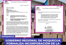 GOBIERNO REGIONAL DE MOQUEGUA FORMALIZA INCORPORACIÓN DE LA SOCIEDAD CIVIL AL FONDO DE DESARROLLO (FDM)