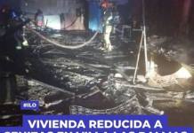 VIVIENDA REDUCIDA A CENIZAS EN VILLA LAS PALMAS
