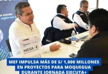 MEF IMPULSA MÁS DE S/ 1,000 MILLONES EN PROYECTOS PARA MOQUEGUA DURANTE JORNADA EJECUTA