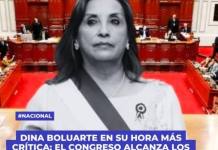 DINA BOLUARTE EN SU HORA MÁS CRÍTICA: EL CONGRESO ALCANZA LOS VOTOS PARA APROBAR SU VACANCIA