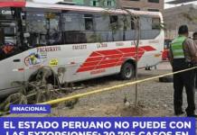 EL ESTADO PERUANO NO PUEDE CON LAS EXTORSIONES: 20.705 CASOS EN NUEVE MESES