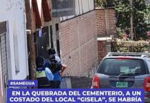 MOQUEGUA: EN LA QUEBRADA DEL CEMENTERIO, A UN COSTADO DEL LOCAL “GISELA”, SE HABRÍA ENCONTRADO A UNA MENOR DE EDAD EN APARENTE ESTADO DE EBRIEDAD