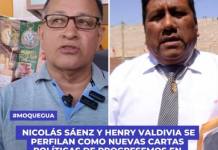 NICOLÁS SÁENZ Y HENRY VALDIVIA SE PERFILAN COMO NUEVAS CARTAS POLÍTICAS DE PROGRESEMOS EN MOQUEGUA