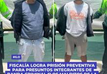 FISCALÍA LOGRA PRISIÓN PREVENTIVA PARA PRESUNTOS INTEGRANTES DE BANDA CRIMINAL “LOS MALDITOS DE LA PAMPA”