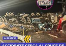 ACCIDENTE CERCA AL CRUCE DE CARUMAS DEJA UN HERIDO