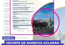 VECINOS DE SAMEGUA ACLARAN INFORMACIÓN ERRÓNEA DIFUNDIDA EN PROGRAMA DE ANIVERSARIO