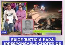 EXIGE JUSTICIA PARA IRRESPONSABLE CHOFER DE CAMIÓN