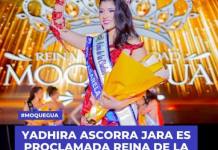 YADHIRA ASCORRA JARA ES PROCLAMADA REINA DE LA CIUDAD DE MOQUEGUA 2025