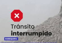 DERRUMBE PARALIZA EL SUR