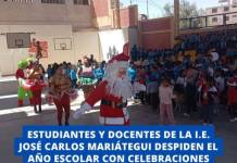 ESTUDIANTES Y DOCENTES DE LA I.E. JOSÉ CARLOS MARIÁTEGUI DESPIDEN EL AÑO ESCOLAR CON CELEBRACIONES POR NAVIDAD