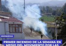 PRIMER INCENDIO DE LA SEMANA EN MEDIO DEL MOVIMIENTO POR LAS FIESTAS NAVIDEÑAS