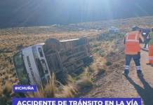 ICHUÑA | ACCIDENTE DE TRÁNSITO EN LA VÍA ICHUÑA – CHUCAPACA