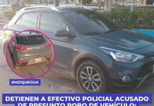 DETIENEN A EFECTIVO POLICIAL ACUSADO DE PRESUNTO ROBO DE VEHÍCULO; POBLACIÓN EXIGE SANCIONES EJEMPLARES