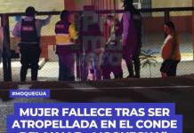 MUJER FALLECE TRAS SER ATROPELLADA EN EL CONDE DEL VALLE MOQUEGUA