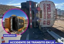 ACCIDENTE DE TRÁNSITO EN LA CARRETERA BINACIONAL DEJA UN HERIDO Y DERRAME DE COMBUSTIBLE