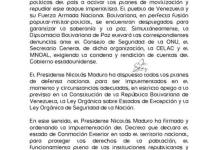 GOBIERNO DE VENEZUELA CONFIRMA ATAQUES DE EE.UU.