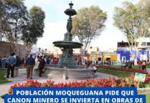 POBLACIÓN MOQUEGUANA PIDE QUE CANON MINERO SE INVIERTA EN OBRAS DE IMPACTO Y DESARROLLO ECONÓMICO