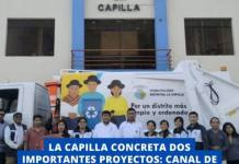 LA CAPILLA CONCRETA DOS IMPORTANTES PROYECTOS: CANAL DE RIEGO Y CAMIÓN COMPACTADOR