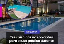 TRES PISCINAS NO SON APTAS PARA EL USO PÚBLICO DURANTE ESTA SEMANA