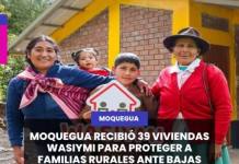 MOQUEGUA RECIBIÓ 39 VIVIENDAS WASIYMI PARA PROTEGER A FAMILIAS RURALES ANTE BAJAS TEMPERATURAS