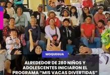 ALREDEDOR DE 280 NIÑOS Y ADOLESCENTES INICIARON EL PROGRAMA “MIS VACAS DIVERTIDAS” EN TORATA
