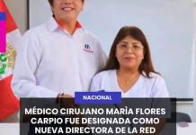 MÉDICO CIRUJANO MARÌA FLORES CARPIO FUE DESIGNADA COMO NUEVA DIRECTORA DE LA RED SALUD ILO
