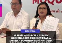 SE TENÍA QUE DECIR Y SE DIJO”: GOBERNADORA EXIGE SERIEDAD A EMPRESA SOUTHERN PERÚ POR OBRA DEL COLEGIO MANUEL CAMILO DE LA TORRE