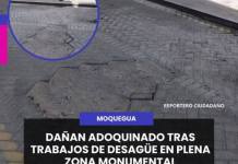 DAÑAN ADOQUINADO TRAS TRABAJOS DE DESAGÜE EN PLENA ZONA MONUMENTAL