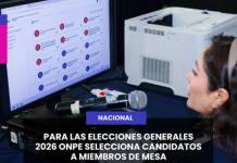 ONPE SELECCIONA CANDIDATOS A MIEMBROS DE MESA