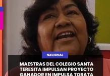 MAESTRAS DEL COLEGIO SANTA TERESITA IMPULSAN PROYECTO GANADOR EN IMPULSA TORATA