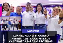 MOQUEGUA: ALIANZA PARA EL PROGRESO PRESENTA LISTA COMPLETA DE CANDIDATOS PARA LAS PRÓXIMAS ELECCIONES
