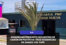 DENUNCIAN PRESUNTO SECUESTRO DE VARÓN EN PACOCHA TRAS EXIGENCIAS DE DINERO VÍA YAPE