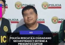 POLICÍA RESCATA A CIUDADANO SECUESTRADO Y DETIENE A PRESUNTO CAPTOR