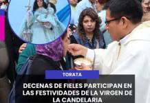 DECENAS DE FIELES PARTICIPAN EN LAS FESTIVIDADES DE LA VIRGEN DE LA CANDELARIA