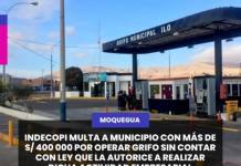 INDECOPI MULTA A MUNICIPIO CON MÁS DE S/ 400 000 POR OPERAR GRIFO SIN CONTAR CON LEY QUE LA AUTORICE A REALIZAR DICHA ACTIVIDAD EMPRESARIAL