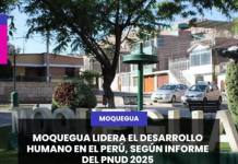 MOQUEGUA LIDERA EL DESARROLLO HUMANO EN EL PERÚ, SEGÚN INFORME DEL PNUD 2025