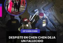 DESPISTE EN CHEN CHEN DEJA UN FALLECIDO