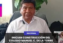 INICIAN CONSTRUCCIÓN DEL COLEGIO MANUEL C. DE LA TORRE MEDIANTE OBRAS POR IMPUESTOS