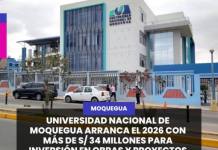 UNIVERSIDAD NACIONAL DE MOQUEGUA ARRANCA EL 2026 CON MÁS DE S/ 34 MILLONES PARA INVERSIÓN EN OBRAS Y PROYECTOS