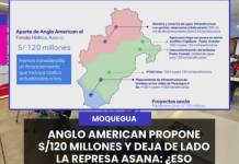 ANGLO AMERICAN PROPONE S/120 MILLONES Y DEJA DE LADO LA REPRESA ASANA: ¿ESO MERECE MOQUEGUA?