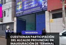 CUESTIONAN PARTICIPACIÓN DEL ALCALDE PROVINCIAL EN INAUGURACIÓN DE TERMINAL PRIVADO