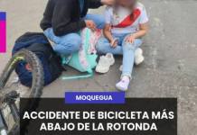 ACCIDENTE DE BICICLETA MÁS ABAJO DE LA ROTONDA