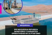 EPS MOQUEGUA REFUERZA MONITOREO Y GARANTIZA OPERATIVIDAD DE LA PTAR OMO
