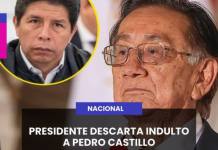 PRESIDENTE DESCARTA INDULTO A PEDRO CASTILLO