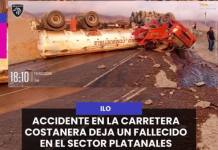 ACCIDENTE EN LA CARRETERA COSTANERA DEJA UN FALLECIDO EN EL SECTOR PLATANALES