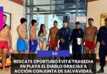 RESCATE OPORTUNO EVITA TRAGEDIA EN PLAYA EL DIABLO GRACIAS A ACCIÓN CONJUNTA DE SALVAVIDAS, PESCADORES Y MARINA