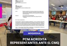 PCM ACREDITA REPRESENTANTES ANTE EL CMQ
