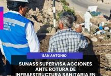 SUNASS SUPERVISA ACCIONES ANTE ROTURA DE INFRAESTRUCTURA SANITARIA EN MOQUEGUA