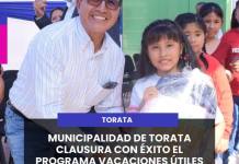 MUNICIPALIDAD DE TORATA CLAUSURA CON ÉXITO EL PROGRAMA VACACIONES ÚTILES 2026