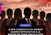 ALERTA POR CANDIDATOS AL SENADO QUE NO TIENEN VÍNCULO CON LA REGIÓN